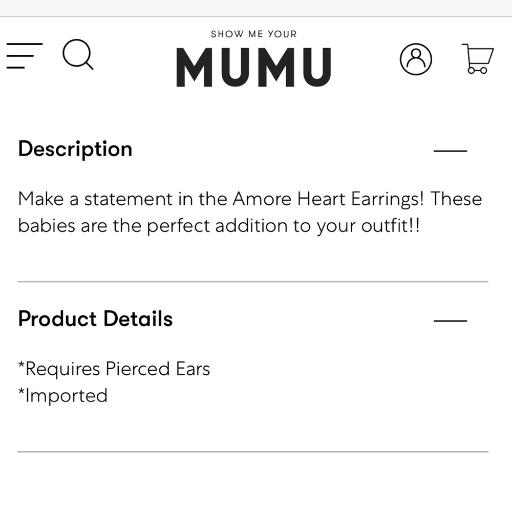 ✨New Amore Heart Earrings - Picture 5 of 5